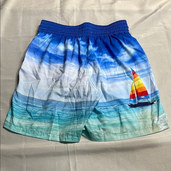 BLUEPORT Blue Ocean Print Men's Shorts - Picture 6 of 6